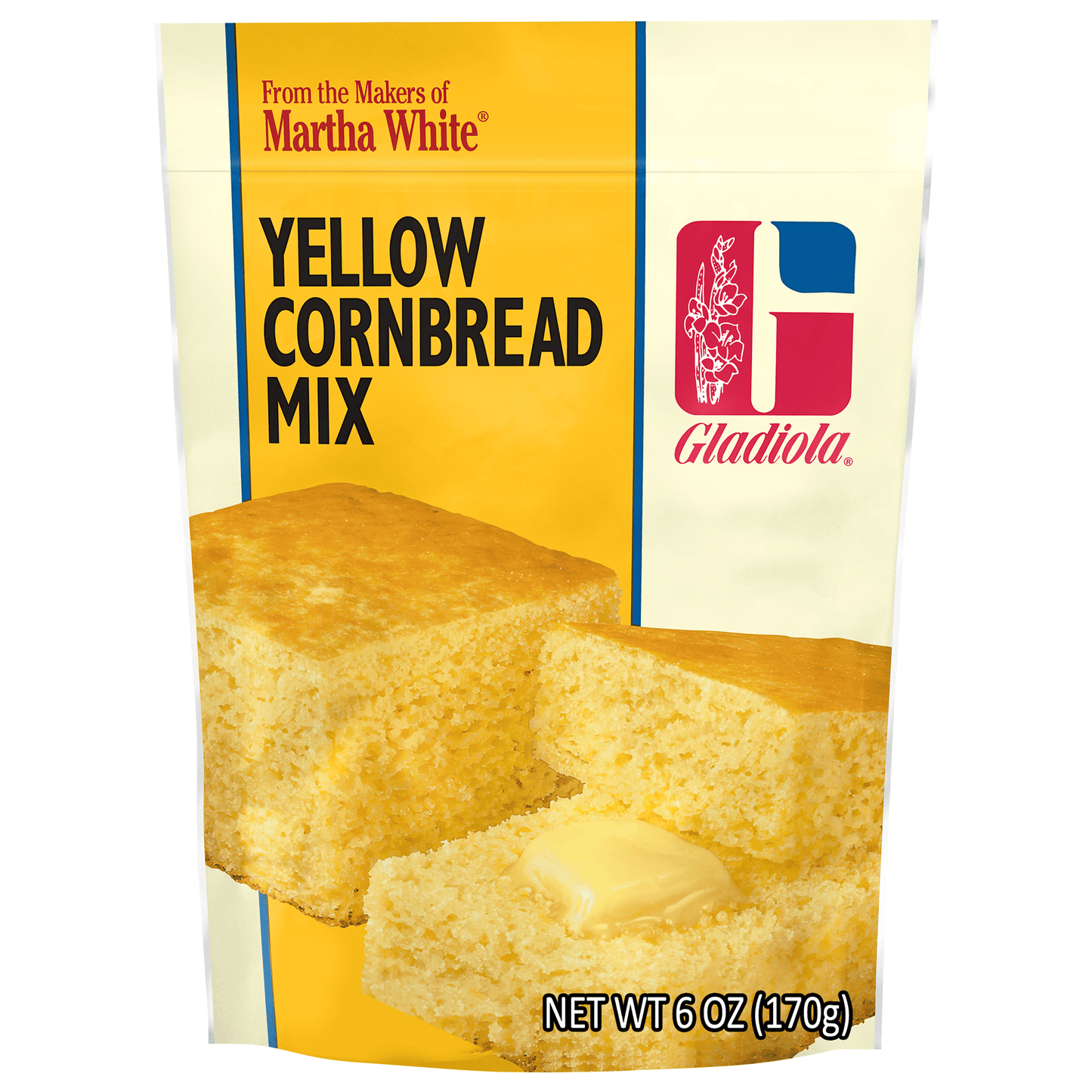 Martha White Gladiola Yellow Cornbread Mix, 6 Oz Pouch