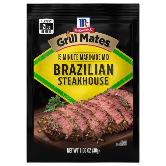 McCormick Grill Mates Marinade Mix - Brazilian Steakhouse, 1.06 oz Cooking Sauces & Marinades