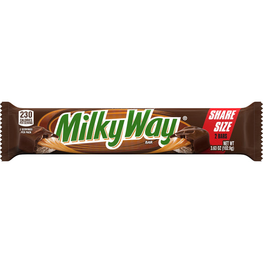 Milky Way Candy Milk Chocolate Bar, Share Size - 3.63 oz