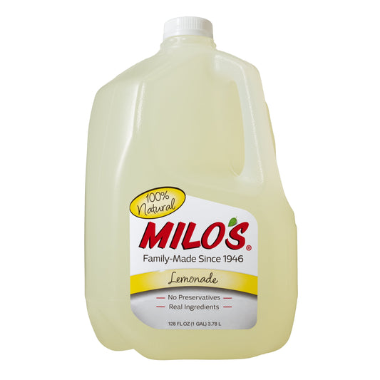 Milo's Lemonade 100% Natural, 128 fl oz Jug  Caffeine Free, No Added Colors