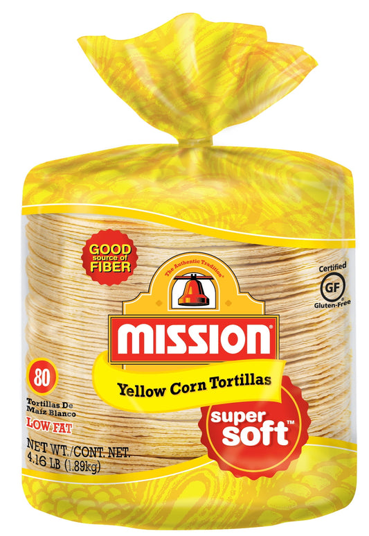 Mission Yellow Corn Tortillas, 80 Count