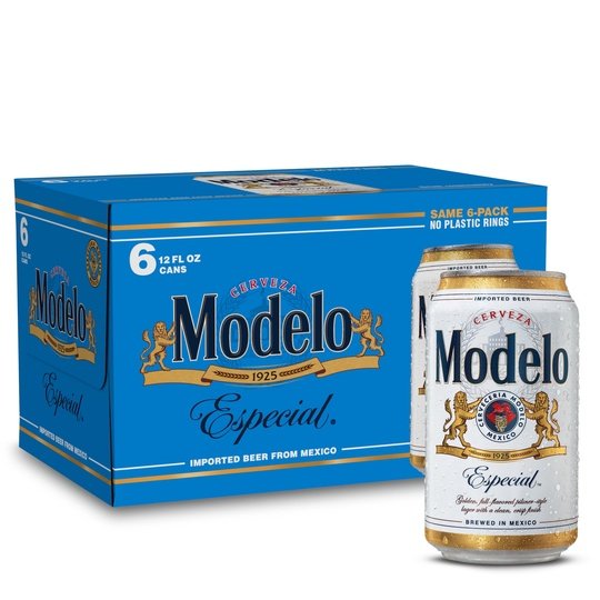 Modelo Especial Mexican Lager Import Beer, 6 Pack Beer, 12 fl oz Cans, 4.4% ABV