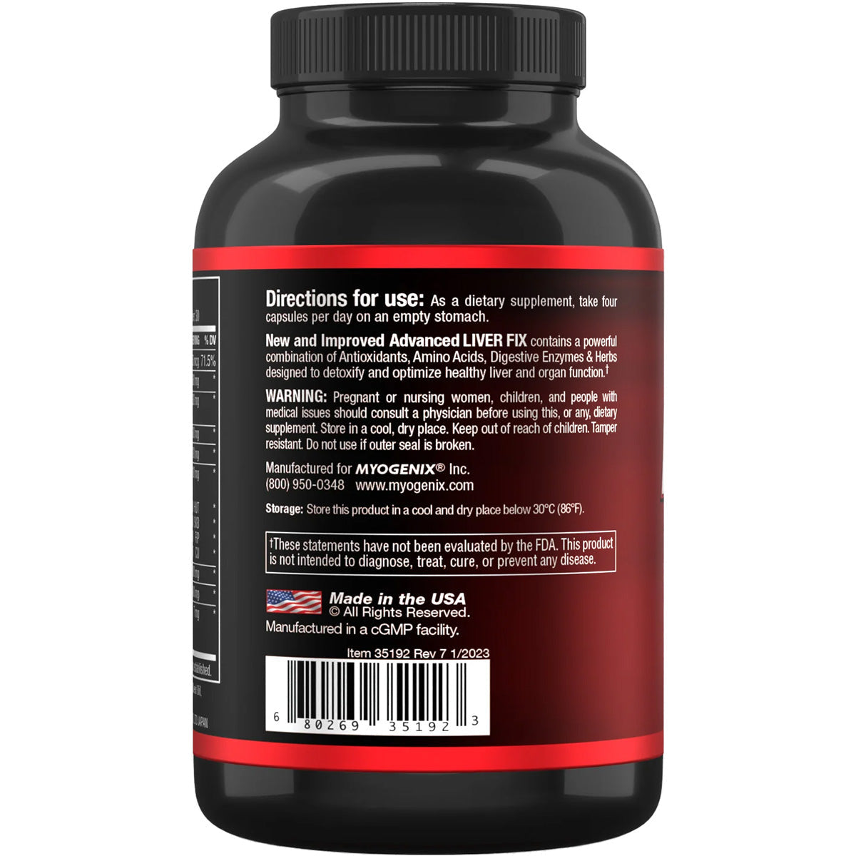 Myogenix Liver Fix 120 Capsules