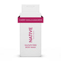 Native Natural Body Wash, Cherry Vanilla Macaron, Sulfate Free, Paraben Free, 18 oz