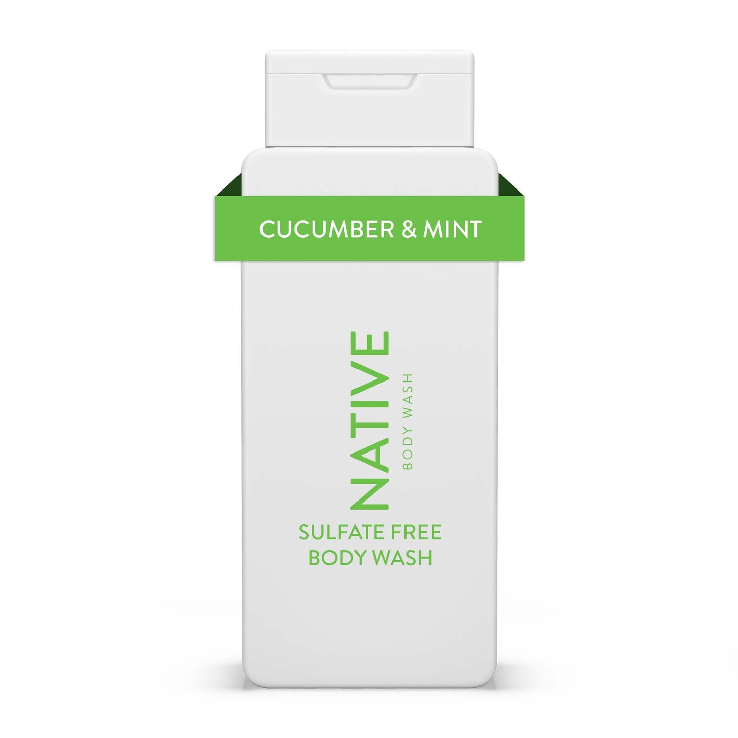 Native Natural Body Wash, Cucumber & Mint, Sulfate Free, Paraben Free, 18 oz