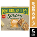 Nature Valley Savory Nut Crunch Bars, White Cheddar, 5 Bars, 4.45 OZ