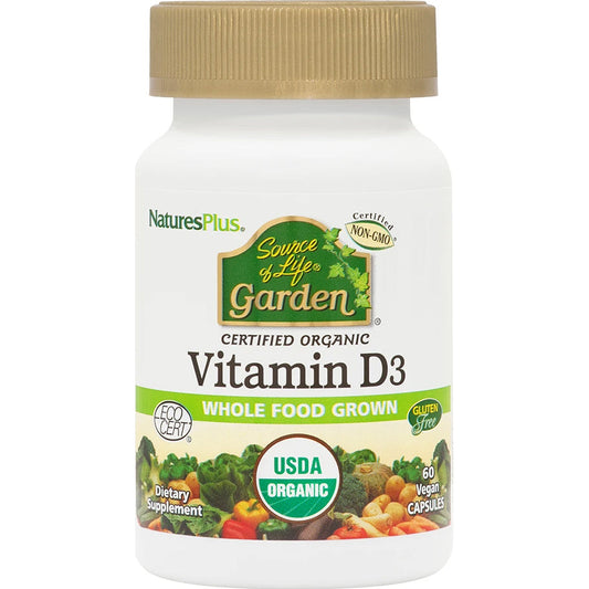 NaturesPlus Source of Life Garden Vitamin D3 Capsules