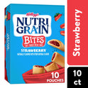 Nutri-Grain Bites Strawberry Chewy Soft Baked Mini Bars, Ready-to-Eat, 13 oz, 10 Count