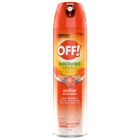 OFF! Active Insect Repellent I, Bug Bite Protection that Resists Perspiration, 9 oz