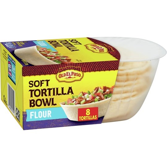 Old El Paso Soft Tortilla Bowls, Flour, 8 Ct., 6.7 oz.