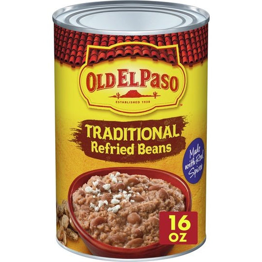 Old El Paso Traditional Canned Refried Beans, 16 oz.