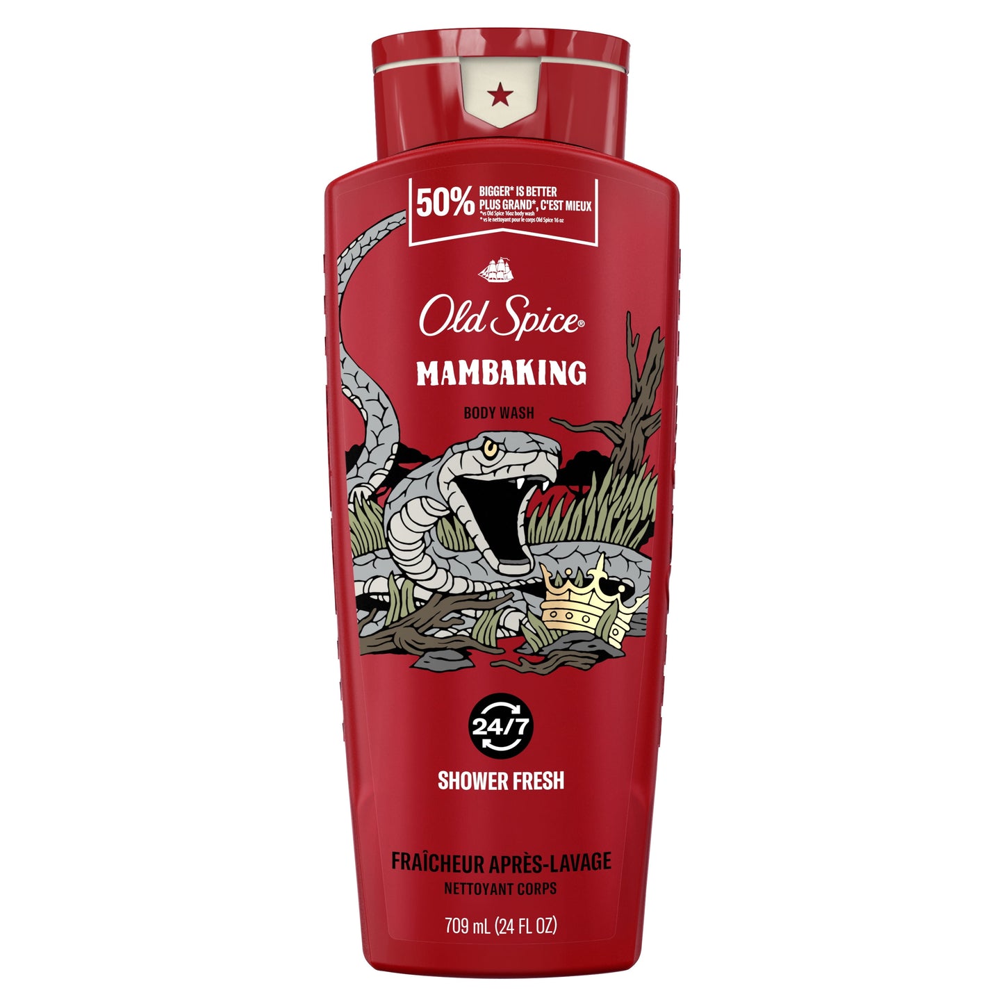 Old Spice Body Wash for Men, Mamba King, All Skin Types, 24 fl oz