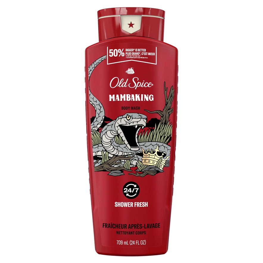 Old Spice Body Wash for Men, Mamba King, All Skin Types, 24 fl oz