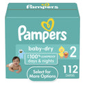 Pampers Baby Dry Diapers Size 2, 112 Count (Select for More Options)