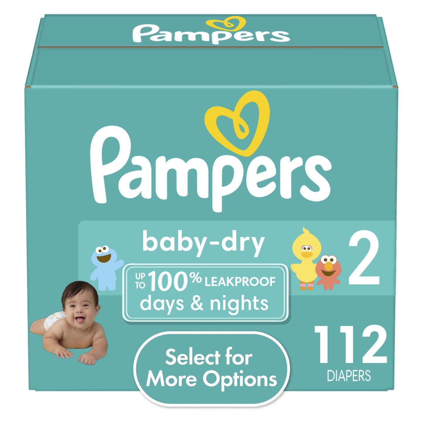 Pampers Baby Dry Diapers Size 2, 112 Count