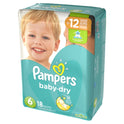 Pampers Baby-Dry Diapers Size 6 18 Count