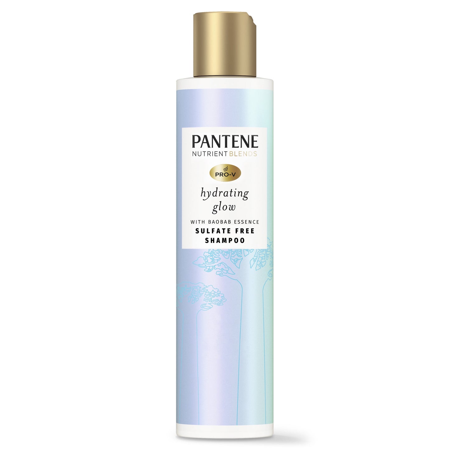Pantene Hydrating Glow Baobab Essence Shampoo, All Hair Types, Sulfate & Silicone Free, 9.6 fl oz