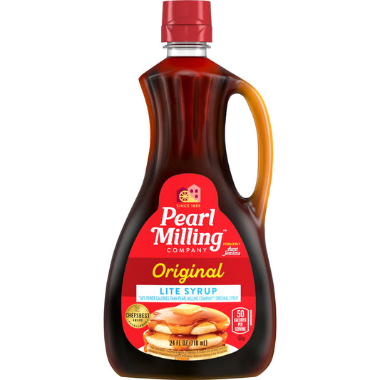 Pearl Milling Company Lite Pancake & Waffle Syrup Original, 24Fl. oz (Packaging May vary)