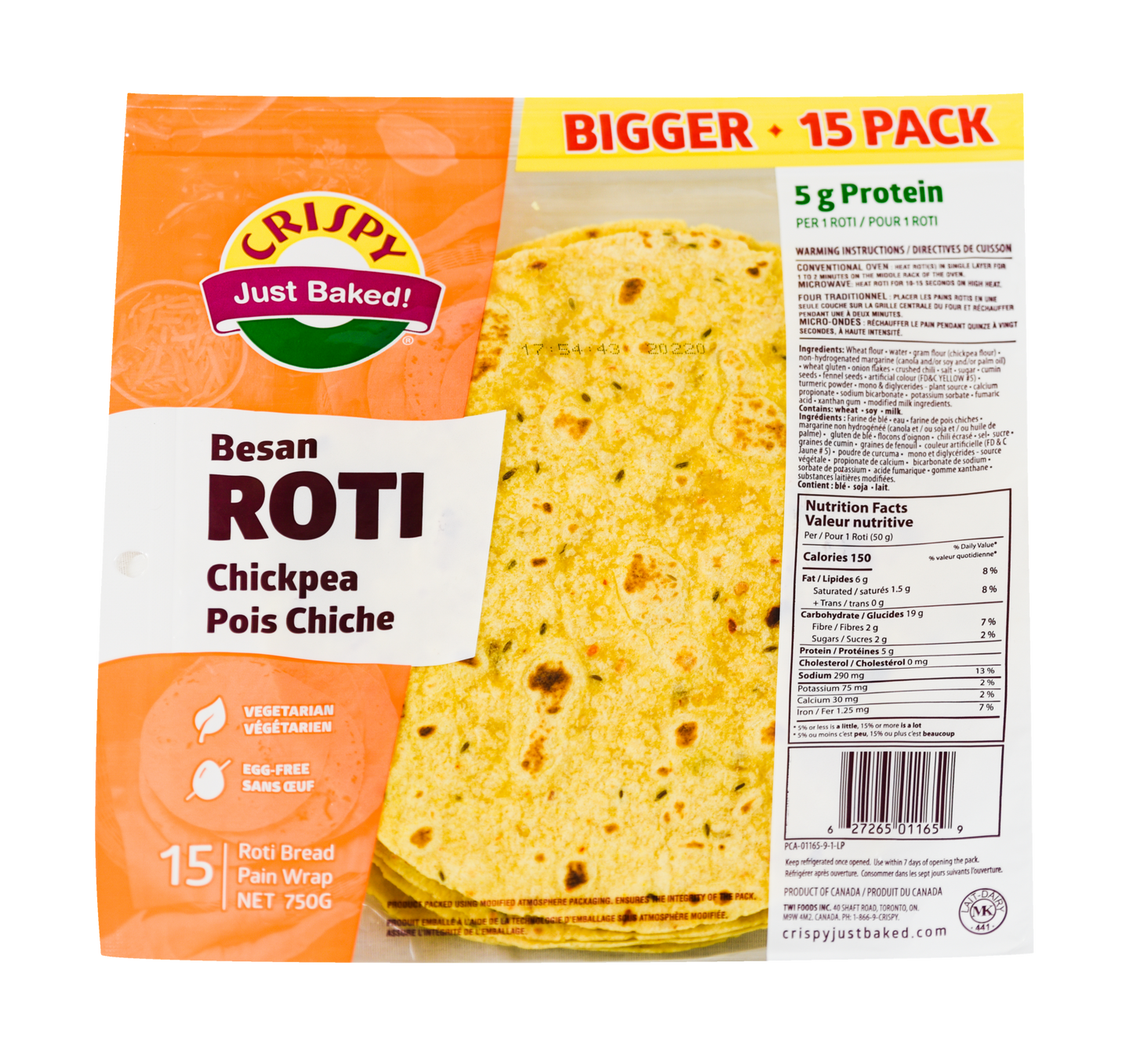 Besan Roti Chickpea