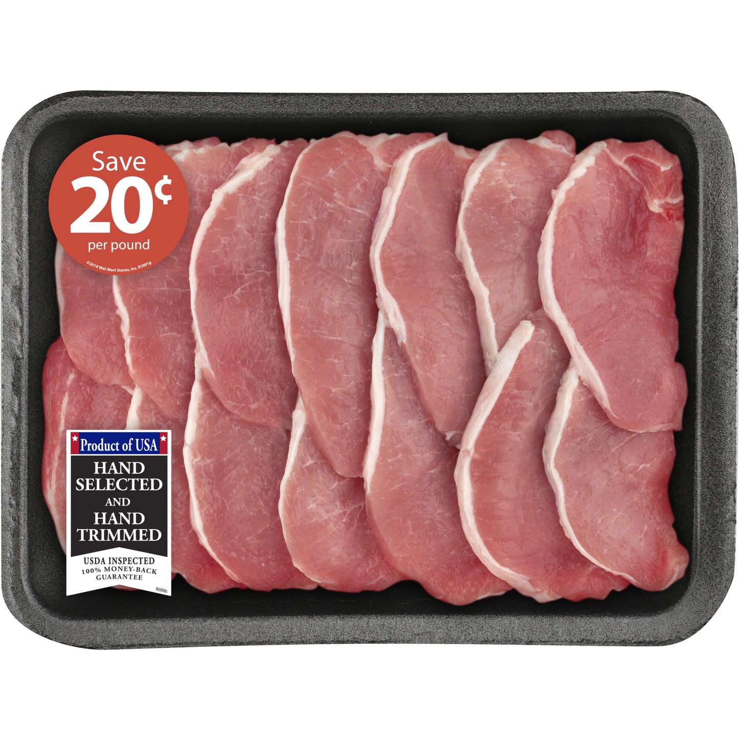 Pork Center Cut Loin Chops Thin Boneless Family Pack, 2.0 - 3.2 lb Tray