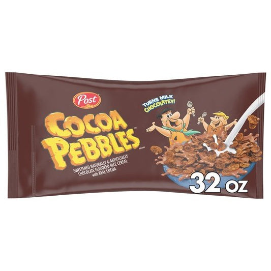 Post Cocoa PEBBLES Cereal, 32 OZ Bag