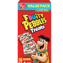 Post Fruity PEBBLES Treats, Breakfast Cereal Bars, Gluten Free, Snack Bars, Kids Snacks, two 6.2 oz cartons (16 Bars)