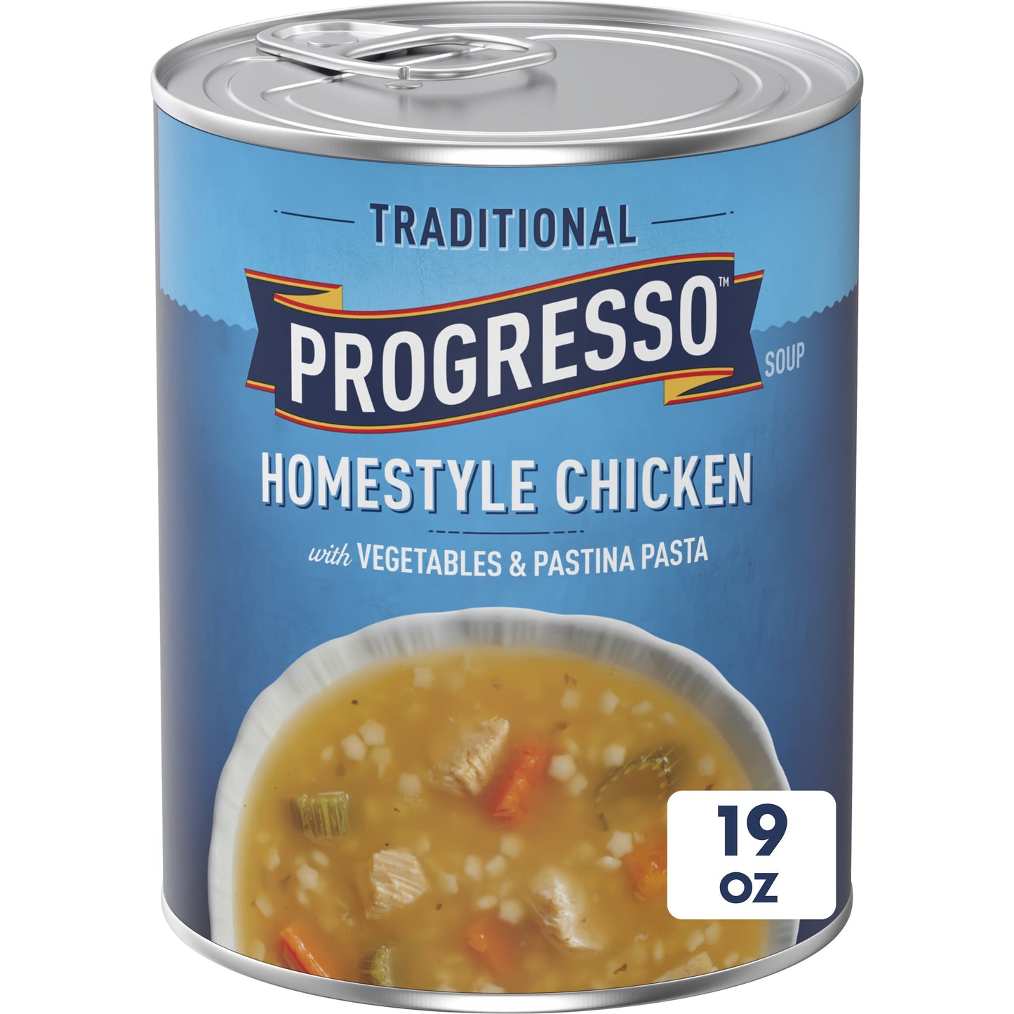 Progresso Traditional, Chicken with Vegetables & Pastina Pasta Canned Soup, 19 oz.