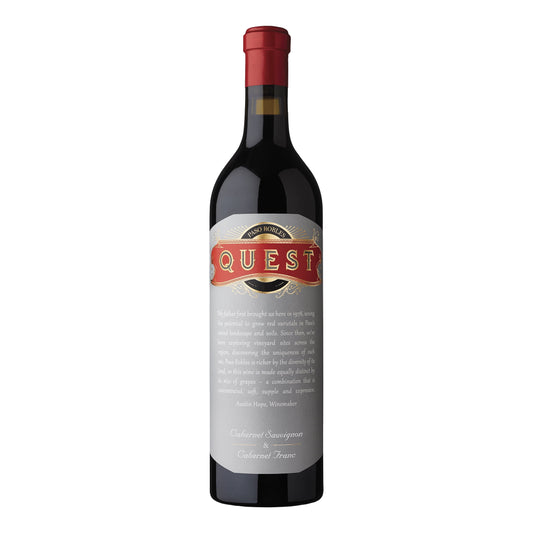 Quest Cabernet Sauvignon Blend Red Wine, Paso Robles CA, 750ml Glass Bottle