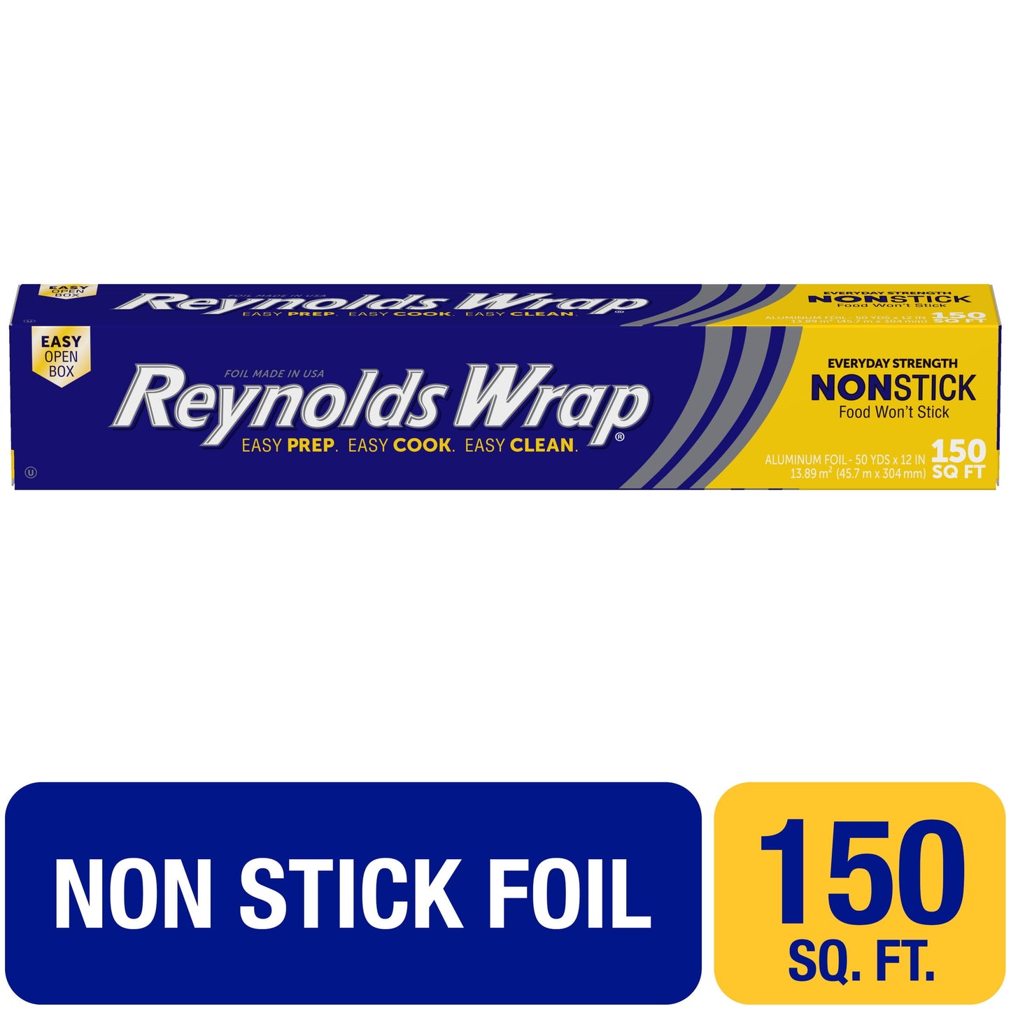 Reynolds Wrap Everyday Strength Non-Stick Aluminum Foil, 150 Square Feet