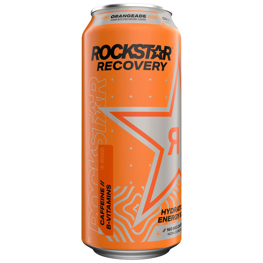 Rockstar Recovery Orange with Electrolytes Energy Drink, 16 oz Can