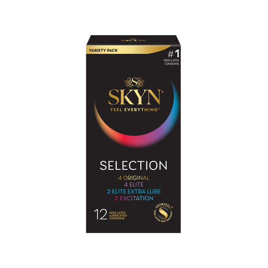 SKYN Selection Variety Pack Non-Latex Condoms, 12 Count