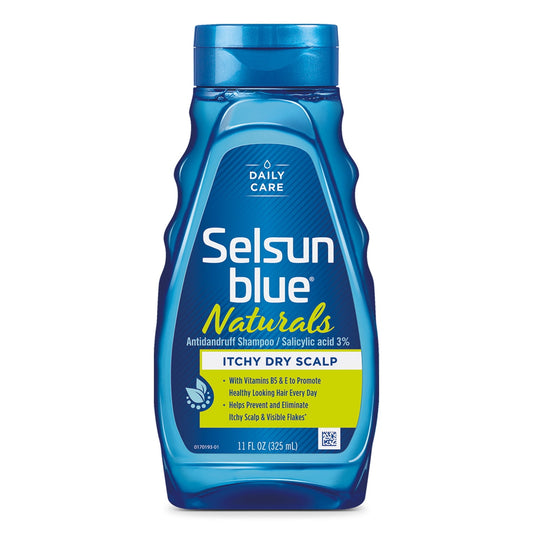 Selsun Blue Naturals Daily Anti-Dandruff Shampoo for Itchy, Dry Scalp 11oz
