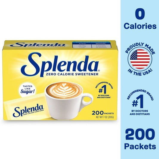 Splenda Zero Calorie Sugar Substitute, Sweetener Packets (200 Count)