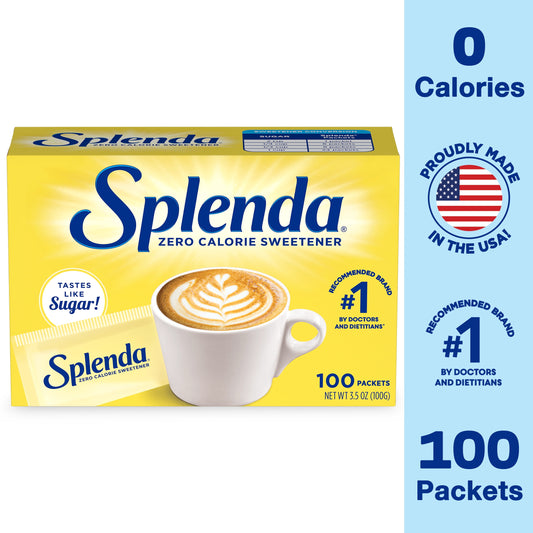 Splenda Zero Calorie Sweetener Packets - 100 Count