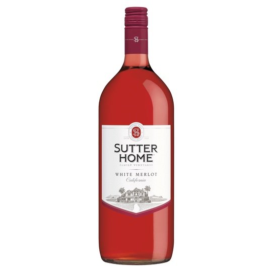 Sutter Home White Merlot Wine, 1.5 L Bottle