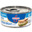 Swanson White Premium Chunk Canned Chicken Breast in Water, Fully Cooked Chicken, 4.5 oz Can