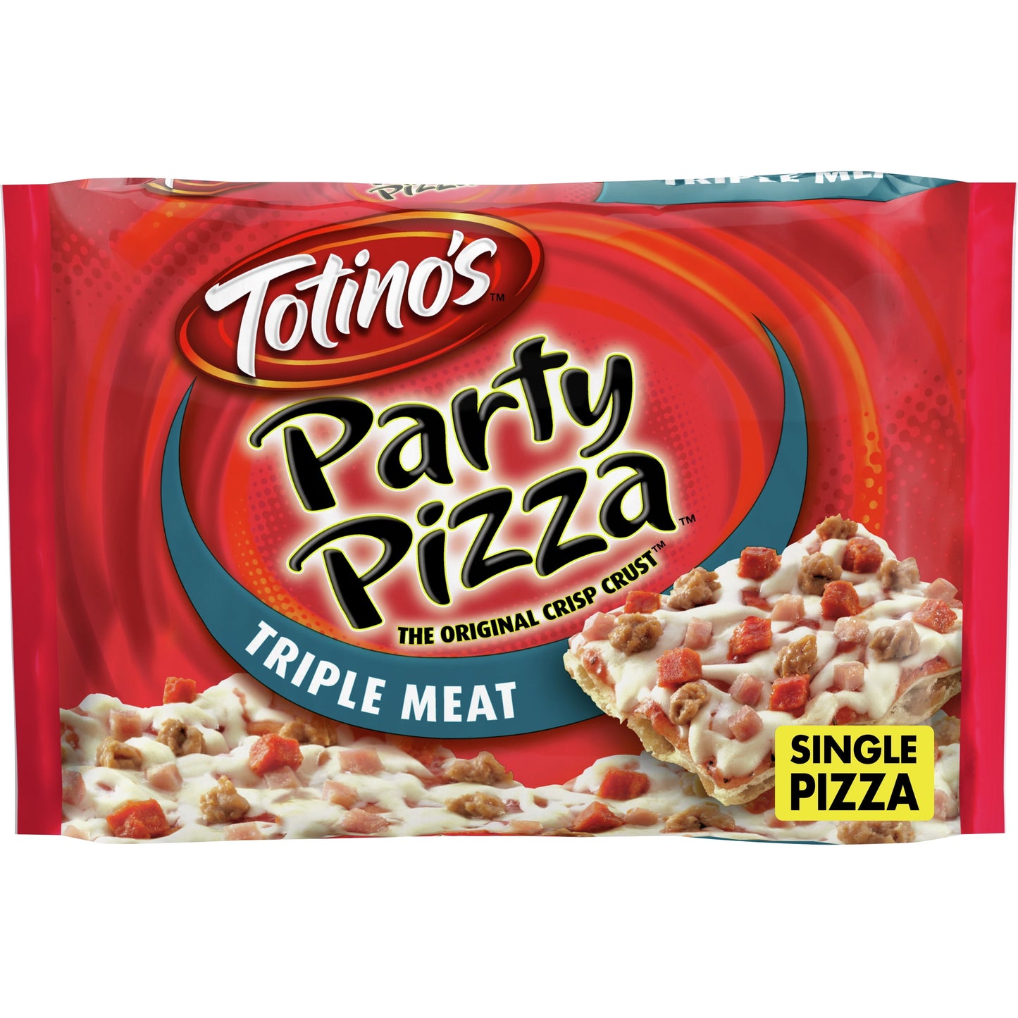 Totino's Party Pizza, Triple Meat, Frozen Pizza, 10.5 oz, 1 Ct