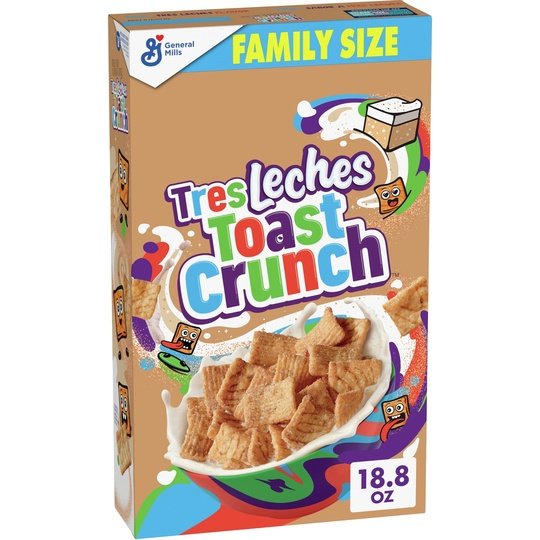 Tres Leches Toast Crunch Breakfast Cereal, Family Size, 18.8 oz