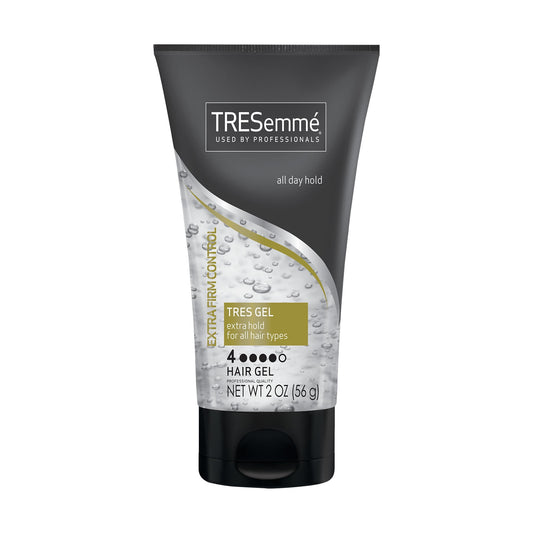 Tresemme TRES Two Frizz Control Humidity Resistant Squeeze Hair Styling Gel, 2 oz, Travel Size