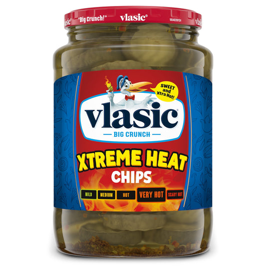 Vlasic Xtreme Heat Pickle Chips, Very Hot Spice, 24 oz.