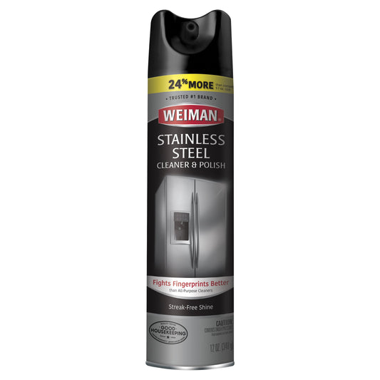 Weiman Stainless Steel Kitchen Appliance Cleaner & Polish, 12 oz