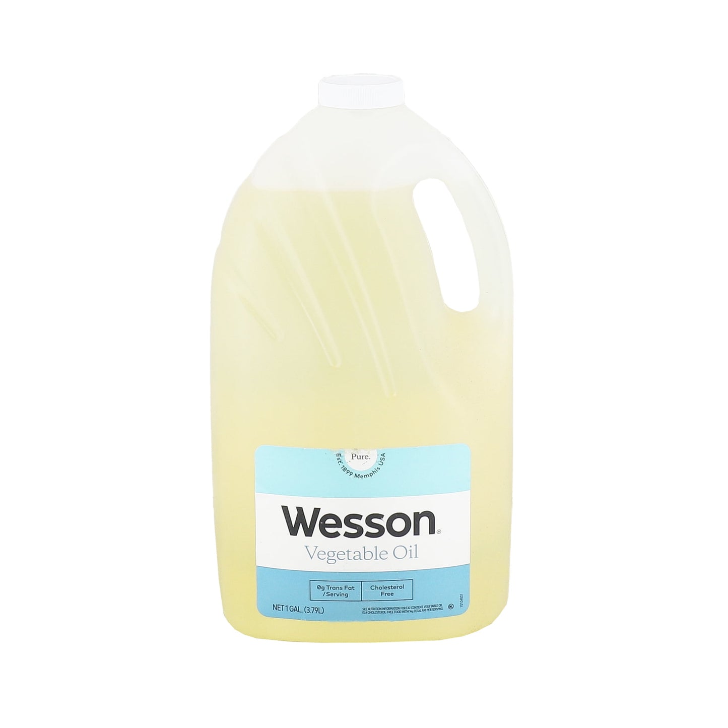 Wesson Pure & Cholesterol Free Soybean Vegetable Oil, 128 fl oz