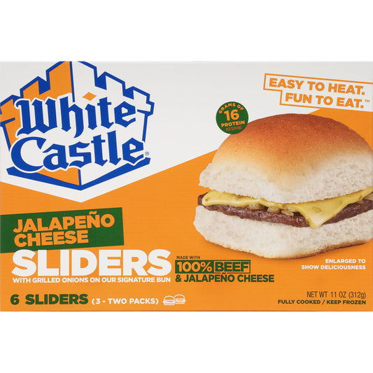 White Castle Jalape?o Cheese Sliders, 6 count, 11 oz