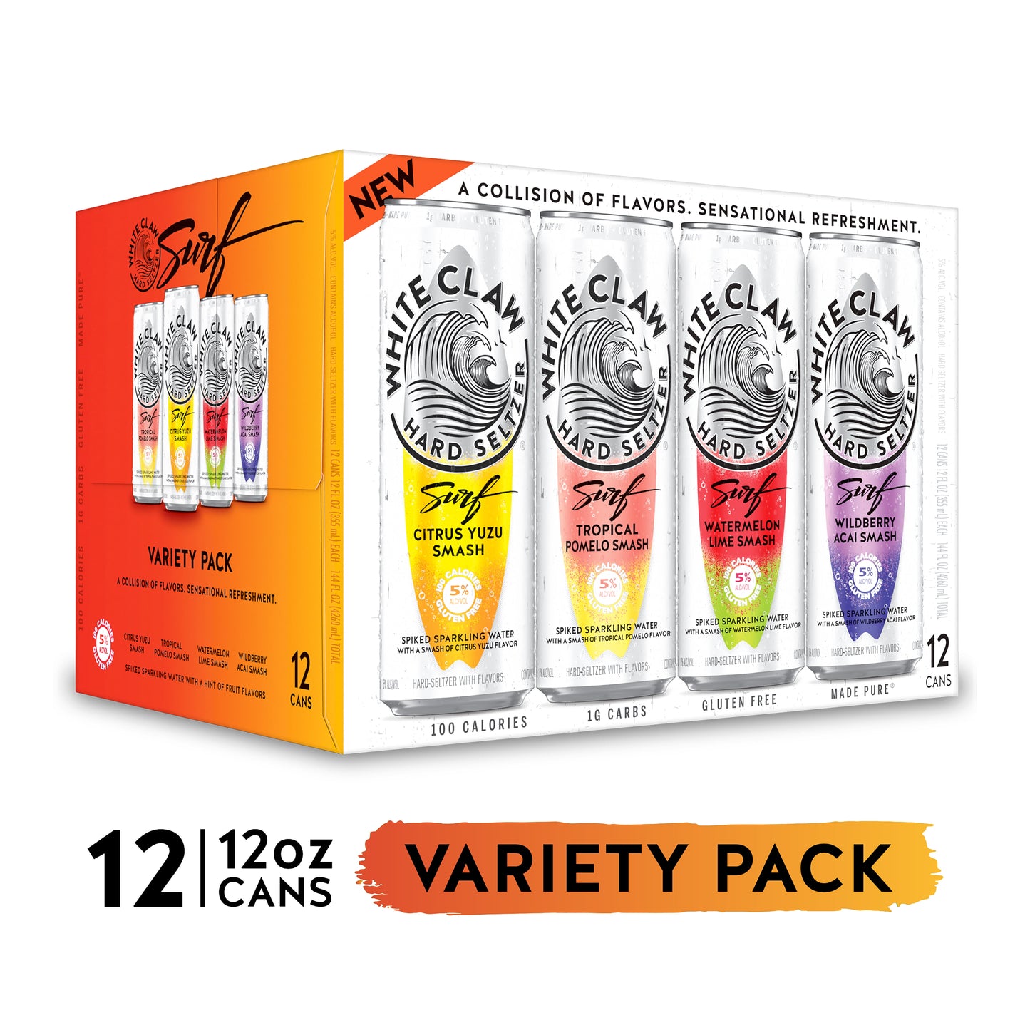 White Claw® Hard Seltzer Surf Variety Pack