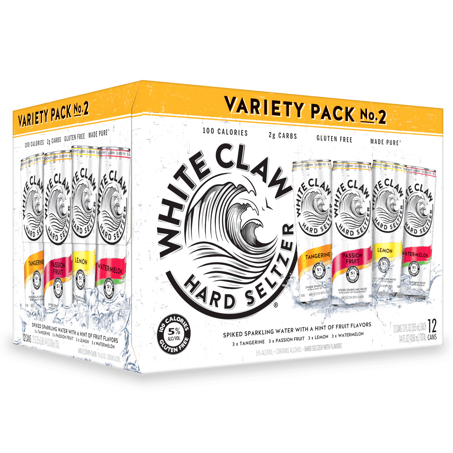 White Claw® Hard Seltzer Variety Pack No.2, 12 Pack, 12 fl oz Cans, 5% ABV