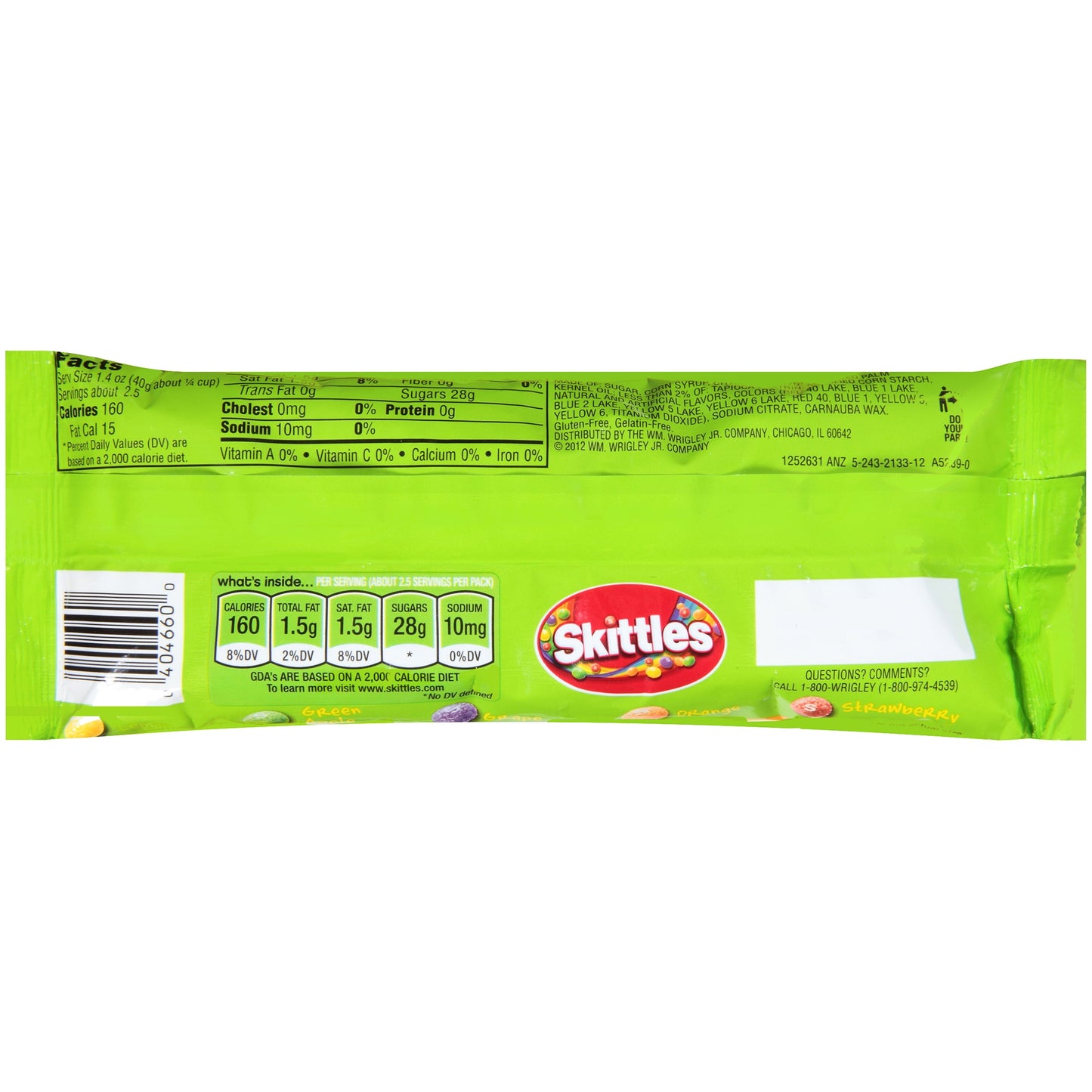 Skittles Sour Candy, Share Size - 3.3 oz Bag