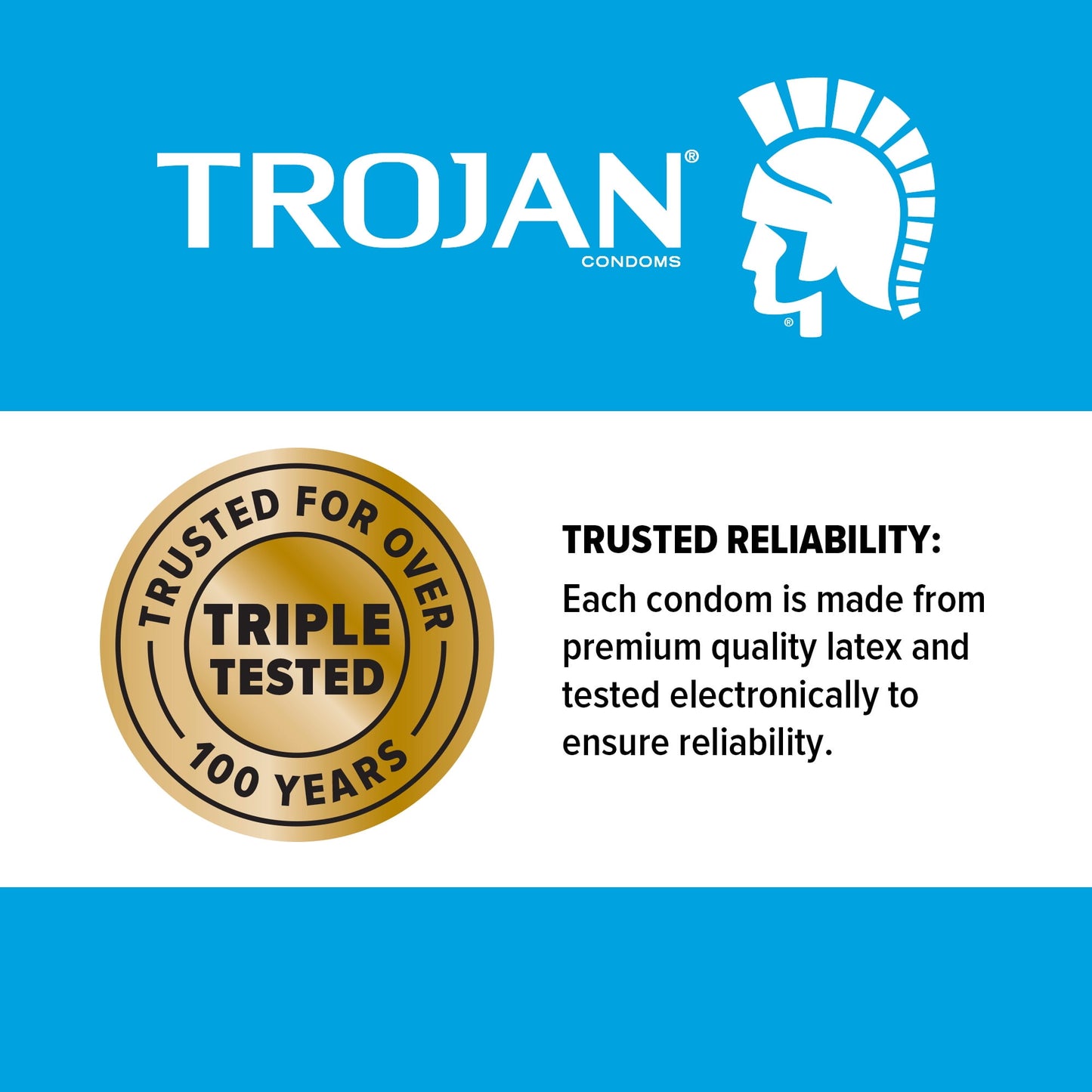 Trojan Ultra Ribbed Ecstasy Lubricated Condoms - 10 Count