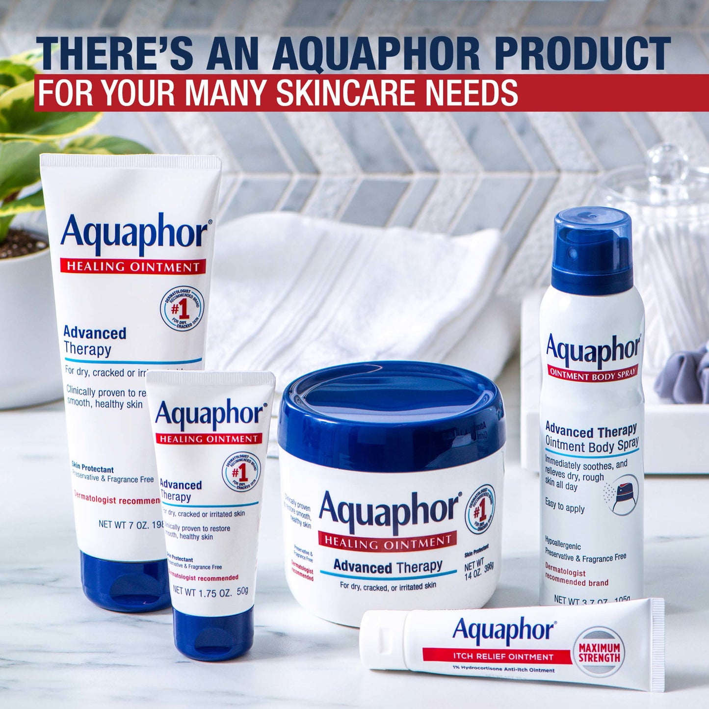 Aquaphor Healing Ointment Skin Protectant, Use After Hand Washing, 1.75 oz. Tube