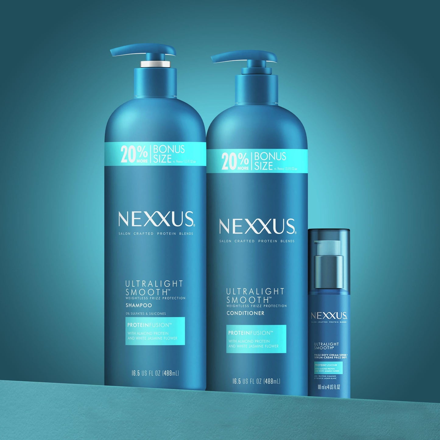 Nexxus Ultralight Smooth Daily Conditioner with Almond Protein, Jasmine Flower, 16.5 fl oz
