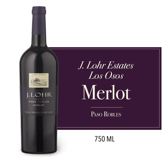 J. Lohr Estates Los Osos Paso Robles Merlot Red Wine, 750 ml Glass Bottle